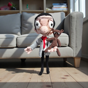 Mr.Bean mese és Teddy macija figura