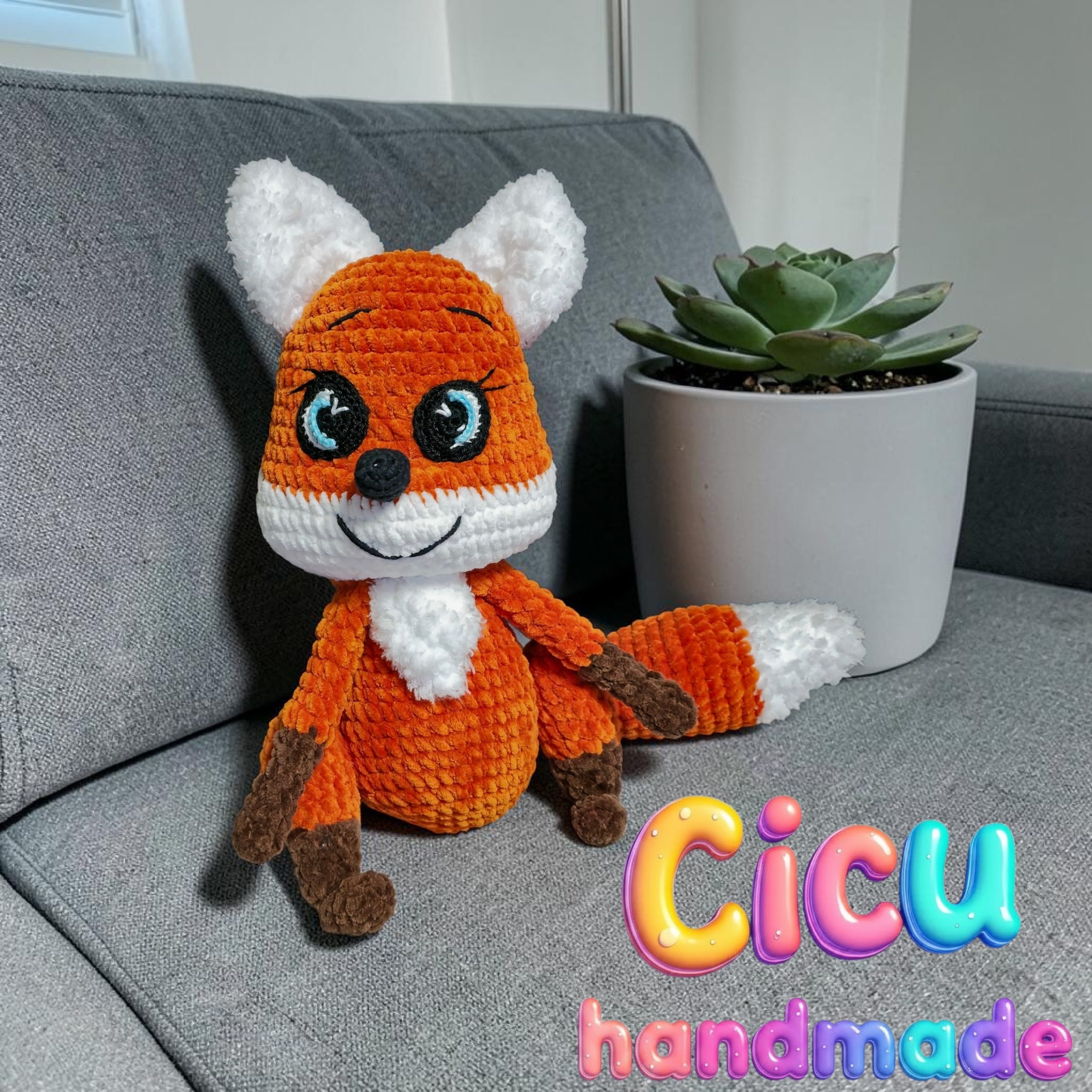 #Amigurumi horgolt plüss Róka - Image 2
