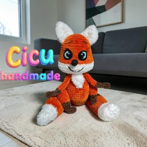 #Amigurumi horgolt plüss Róka