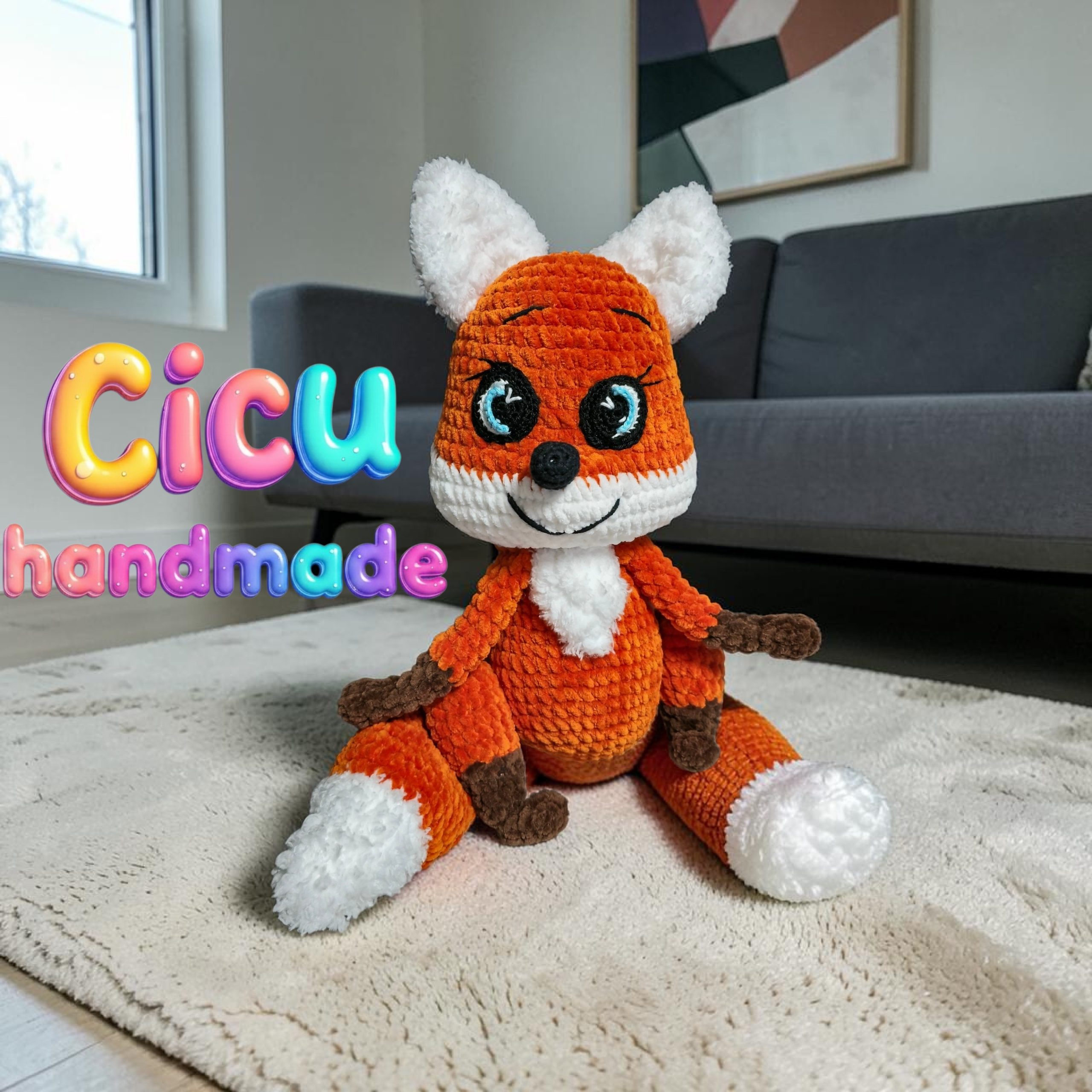 #Amigurumi horgolt plüss Róka