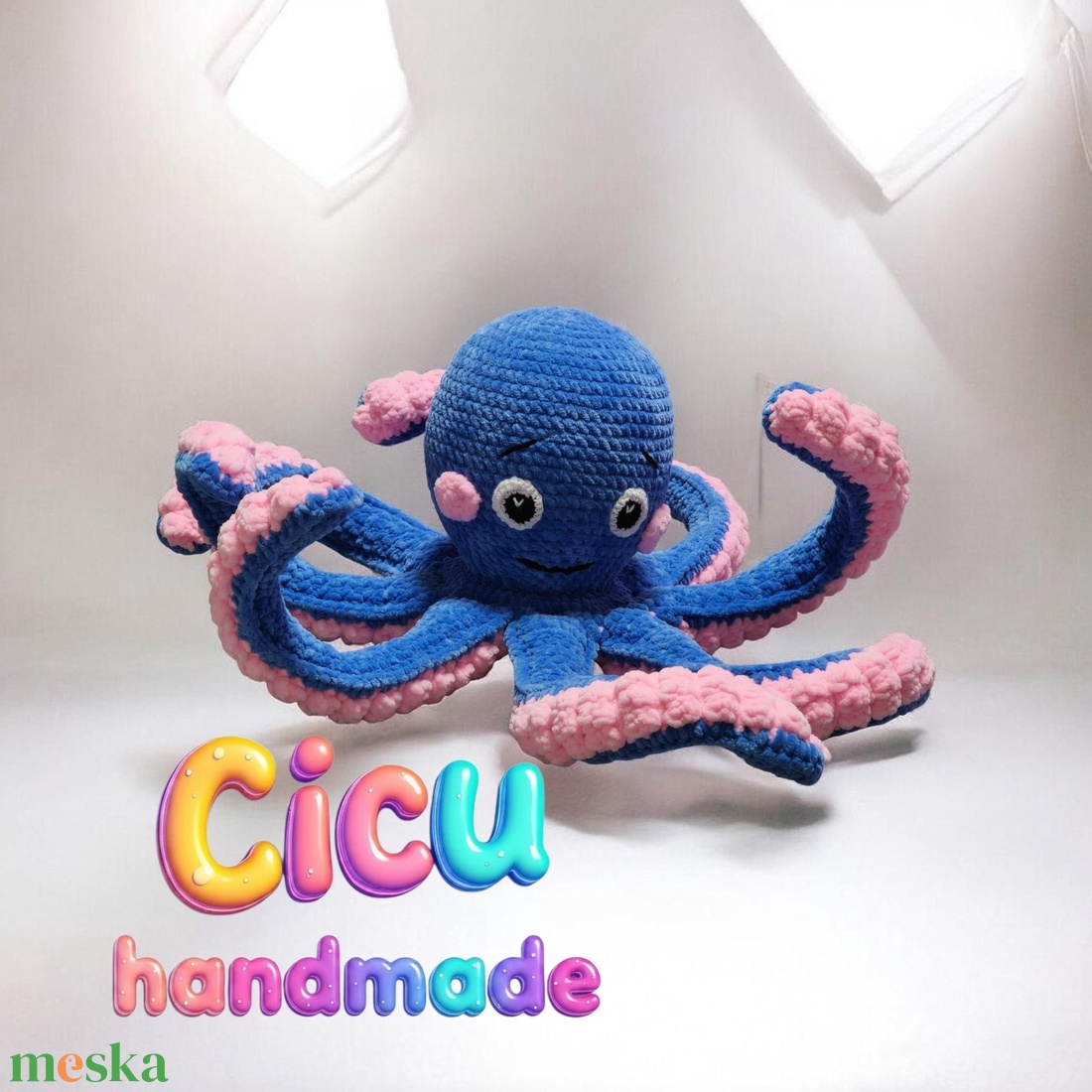 Amigurumi technikával horgolt Plüss Polip - Image 2