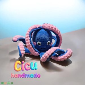 Amigurumi technikával horgolt Plüss Polip