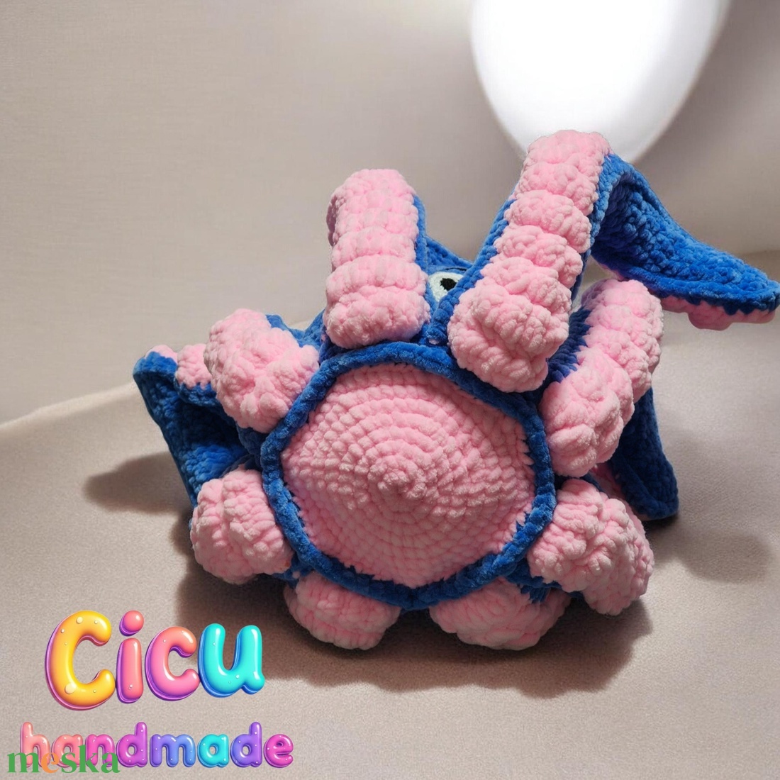 Amigurumi technikával horgolt Plüss Polip - Image 4