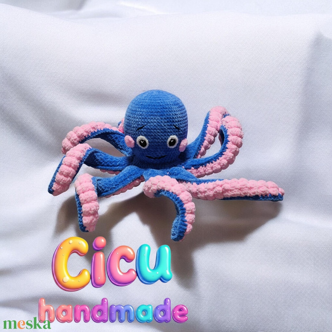 Amigurumi technikával horgolt Plüss Polip - Image 3